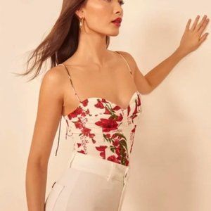 REFORMATION Liza Top in Georgette